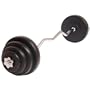 Set barre d'halt�re curl poids musculation barre accessoires fitness biceps pectoraux avec disques inclus 23.5 kg longeur 120 cm