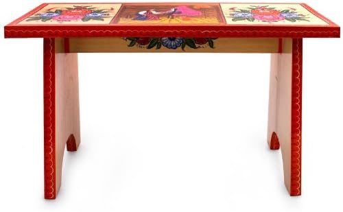 Gorodets Painting Children Wooden Bench