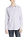 Calvin Klein Men's Fine Check Corded Gingham Dobby Long Sleeve Woven Shirt