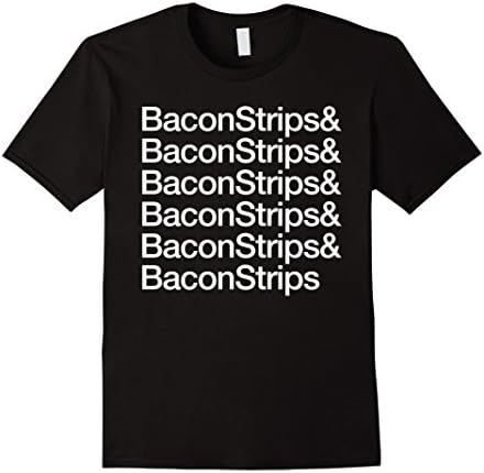 Men's Bacon Strips T Shirt Medium Black