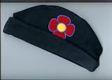 Fleece 'Poppy' hat navy one size