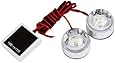 uxcell&reg; 2 x Round LED White Strobe Light for Auto Motorcycle DC 12V