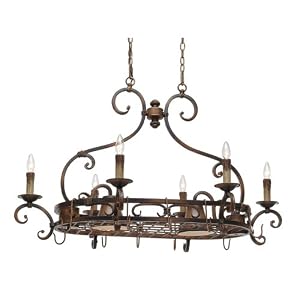 Golden Alante Collection 8 Light Pot Rack