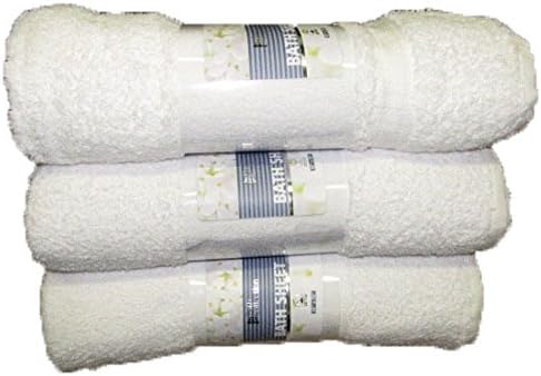 100% Cotton Soft and Absorbant Bath Sheet Size : 35-inch X 70-inch (White)