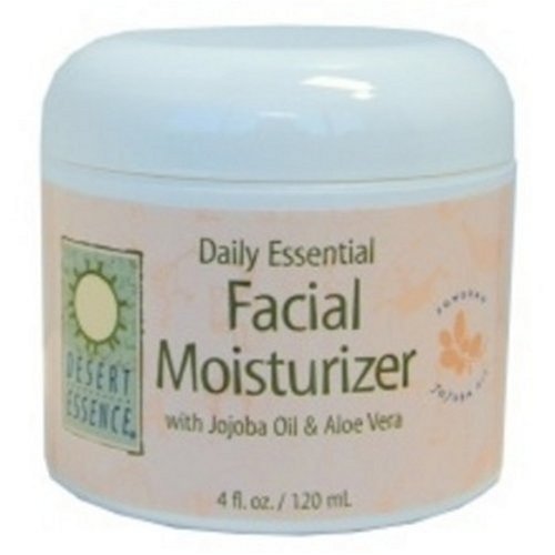 Desert Essence Daily Essential Facial Moisturizer, 4-Ounce Jar