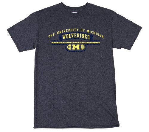 Michigan Wolverines Distressed Logo Short Sleeve T-Shirt