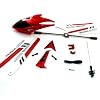 SET RC Helicopter SYMA S107 Red Spare Part Canopy Blade Shaft Balance Buckle etc
