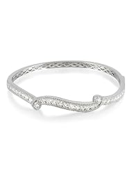 1.96 ct Diamond & White Gold River Bend Bangle