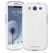 CaseCrown Metallic Snap On Case (Vanilla Ice Cream White) for Samsung Galaxy S III S3 GT-I9300