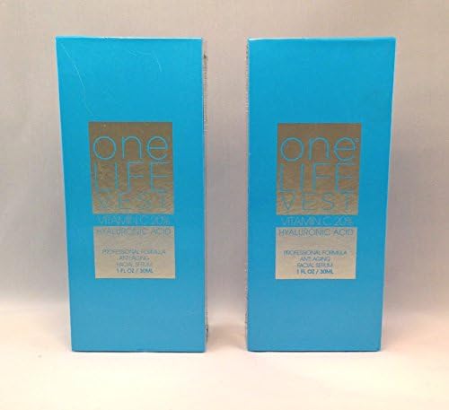 One Life Vest Anti Aging Treatment, Organic Vitamin C Serum (2-Pack)