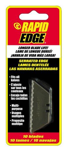 Rapid Tools RT00004 Serrated Utility Knife Blades, 10-Pack