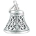 3-D Filligree Wedding or Christmas Ringing Bell
