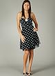 Ruched Polka Dot Tulle Formal for Bridesmaid Formal Prom