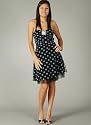 Ruched Polka Dot Tulle Formal for Bridesmaid Formal Prom