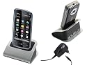 USB Dockingstation Nokia: Cradle für Smartphone Nokia 5800 XpressMusic X-press Music. Funktion: Datenaustausch, Laden - Cradle - Tischladestaion - sämtliche kompatiblen Geräte finden sie in der Beschreibung.