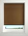Kitchen & Housewares : Dark Brown - Plain Straight Edge Roller Blind / Blinds - 60x160cm