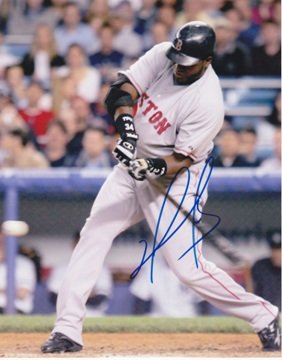 David Ortiz Autographed Boston Red Sox 8x10 Photo