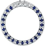 14K Circle of Love Sapphire & Diamond Pendant