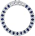 14K Circle of Love Sapphire & Diamond Pendant