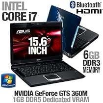 ASUS Republic of Gamers G51JX-A1 15.6-Inch Gaming Laptop (Blue)