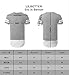 LILBETTER Mens Hipster Hip Hop Longline Jersey T-Shirt(Black Red M)