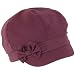 Kids 3-7 years Cotton Summer Newsboy Bow Hat Cap Hot Purple