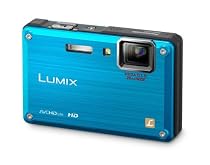 Panasonic DMC-FT1EG-A Digitalkamera (12 Megapixel, 4-fach opt. Zoom, 6,9 cm (2,7 Zoll) Display, Bildstabilisator, bis 3m wasserdicht) blau