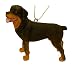 3.25 Black & Tan Rottweiler Dog Christmas Ornament #40066
