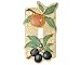 Crackle Fruit Single Switchplate Cover
