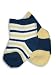 Mak the Yak - Newborn Baby Boys Bootie Sock 2-Pack, Navy, Gold