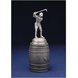 Female Golfer Golfing Themed English Pewter Bottle Stopper