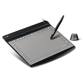 Genius F610 6x10 Cordless G-Pen Tablet Hot Keys for MSN