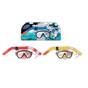 ADULT SPORT SWIM MASK AND SNORKEL - RED