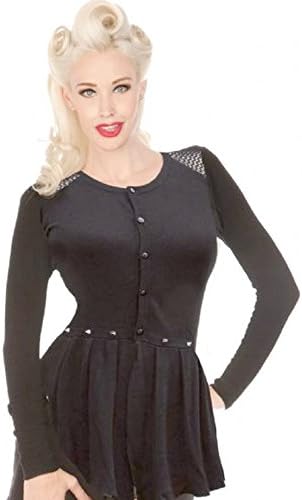 Jawbreaker Fishnet and Spikes Cardigan Skirt Voodoo Vixen (Medium)