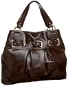 Perlina Pleated Glazed Tote