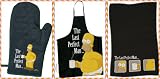 Produkt-Bild: Simpsons Homer BBQ Grill-Set Grillsch&uuml;rze Schwarz 3-teilig