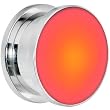 18mm Stainless Steel Red LED Light Up Screw Fit Plug
