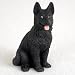 German Shepherd, Black Tiny Ones Dog Figurine