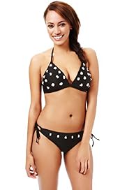 Limited Collection Daisy Embellished Halterneck Triangle Bikini Top