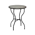 Siena Garden 524582 Tisch Flores, Gestell schwarz, Tischplatte in Mosaik-Optik, � 60 x H 71 cm