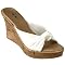 Women's Mossimo Paxton White Wedge Sandals