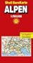 Alpen, die grosse Shell Autokarte 1:750 000: Mit Notrufnummern und wichtigen Verkehrs-Tips = Alps, Shell road map 1:750 000 = Alpes, Shell carte routiere 1:750 000 (German Edition)