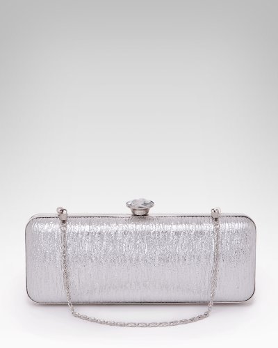 bebe Foil Metallic Minaudiere