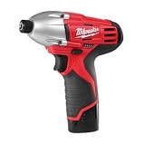 Factory-Reconditioned Milwaukee 2450-82 12V Cordless M12 Lithium-Ion Hex Impact Driver, 1/4-Inch