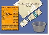 Two Substance Drug Test Kit (THC/ COC) Marijuana, Cocaine