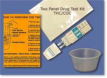 Two Substance Drug Test Kit (THC/ COC) Marijuana, Cocaine