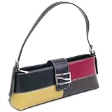 Fine Leather Like Shoulder Bag Color: black/red/tsn/brown
