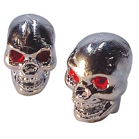 Click here to buy Trik Topz Boneless Skull Valve Caps pr. Chrome 123714.