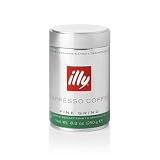 Illy Espresso Coffee, Medium Roast, Fine Grind, Decaffeinated, 8.8-Ounce Canisters (Pack of 2)