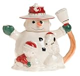 Lenox Snoopy's Christmas Earthenware Teapot